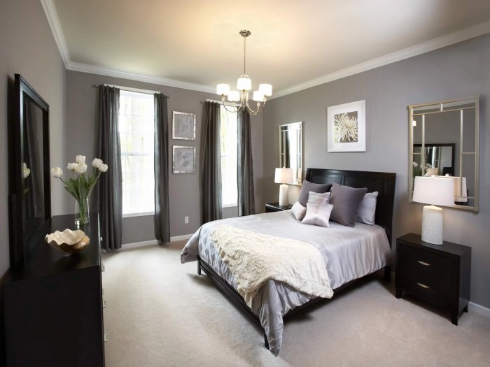 How to decorate a bedroom in gray