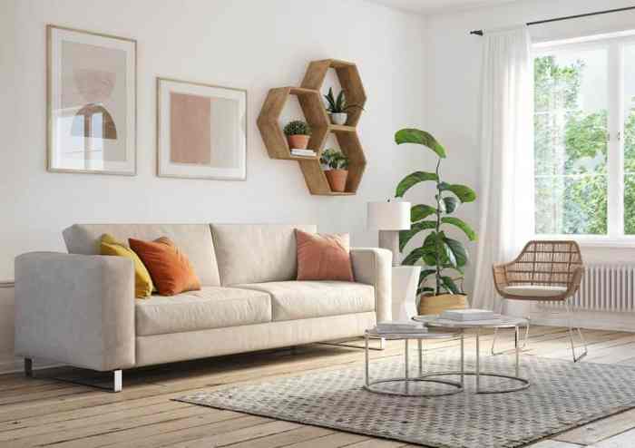 How to decorate large walls in apartment