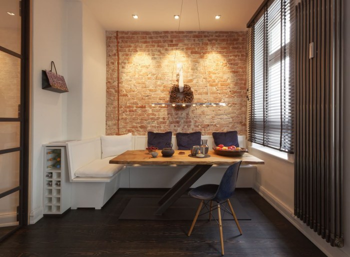 How to decorate apartment with exposed brick