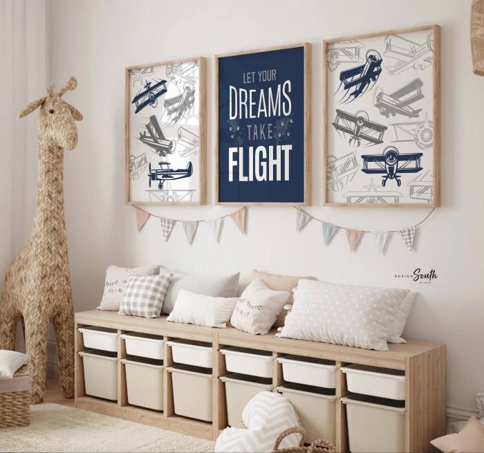 How decorate a boy airplane themed bedroom