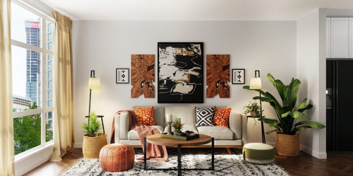 How to decorate apartment without painting