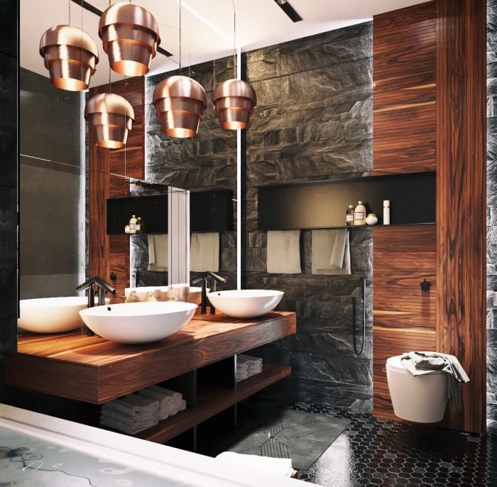 How to decorate a mens bathroom apartment