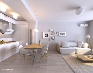 How to decorate apartment with white walls