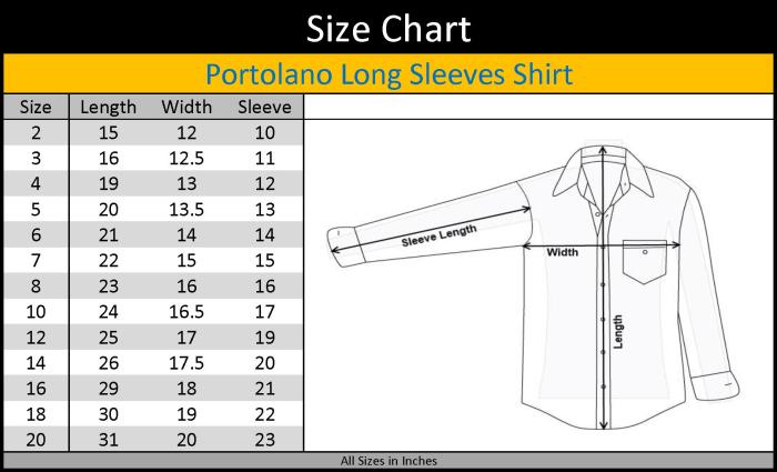 Mens dress shirt measurement