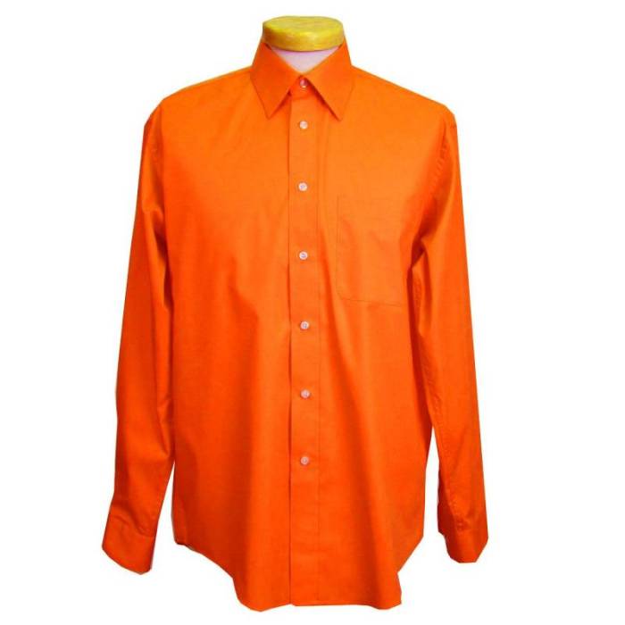 Orange dress shirt women