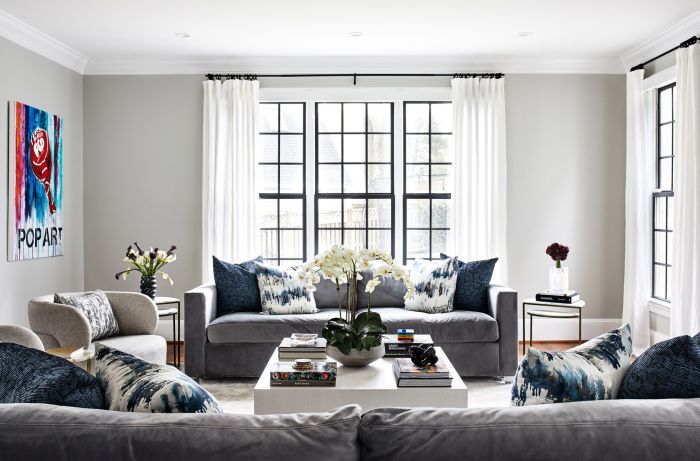 How to decorate a dark grey room