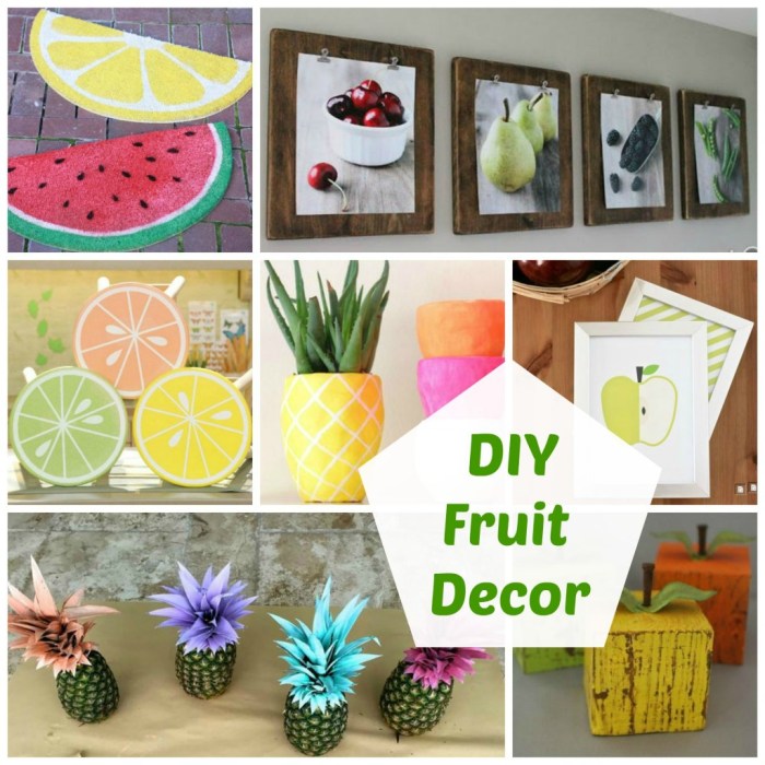 How to make decoration out of fruit