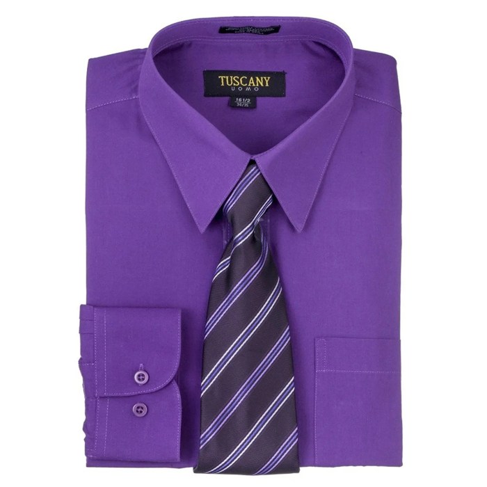 Mens dark purple dress shirt