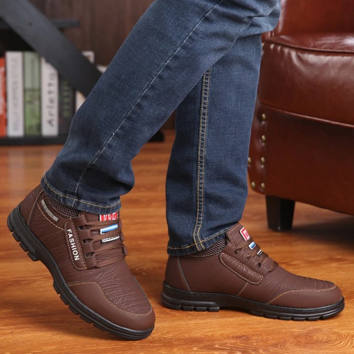 Mens warm winter dress shoes