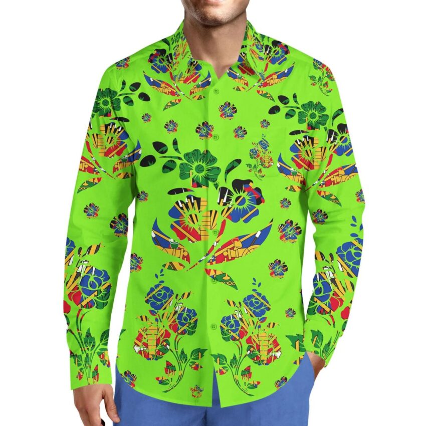 Lime green dress shirts for men