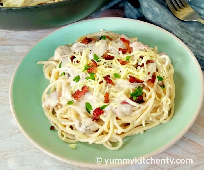 How to cook spaghetti carbonara filipino style