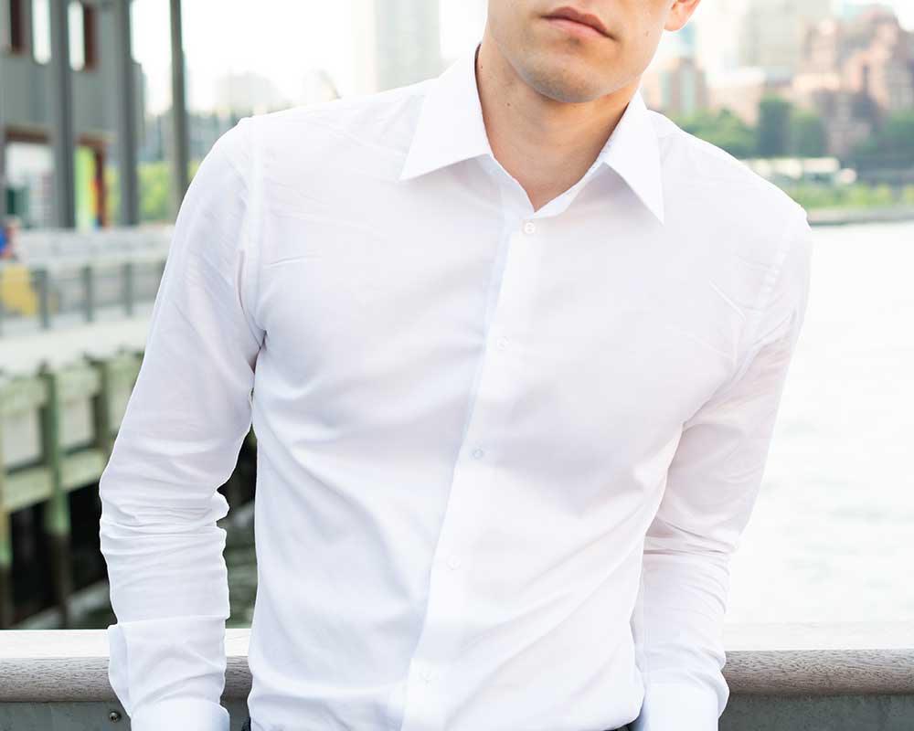 Mens dress white shirt