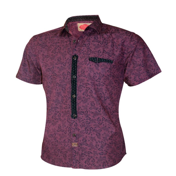 Mens dark purple dress shirt