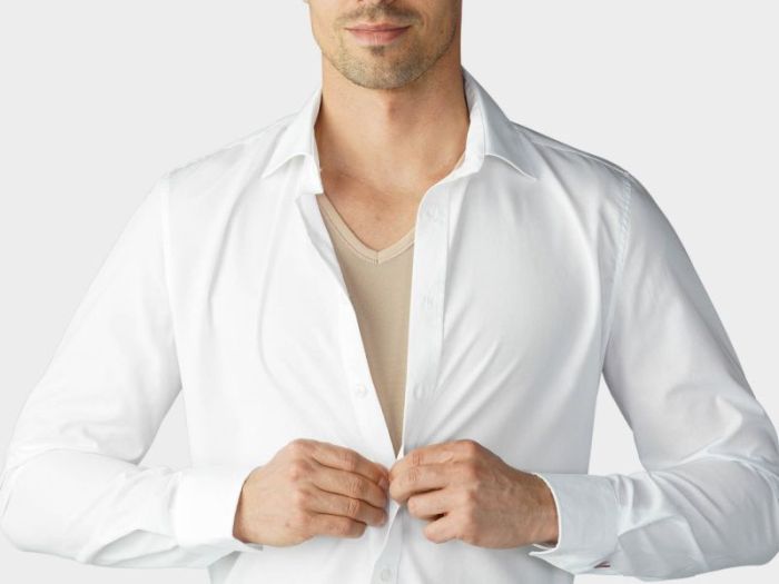 What to wear under white dress shirt women