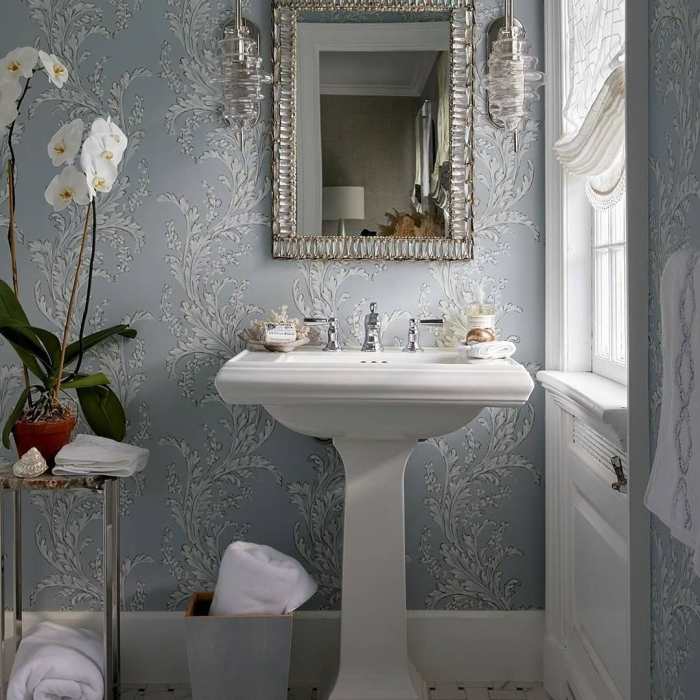 How to decorate guest powder room